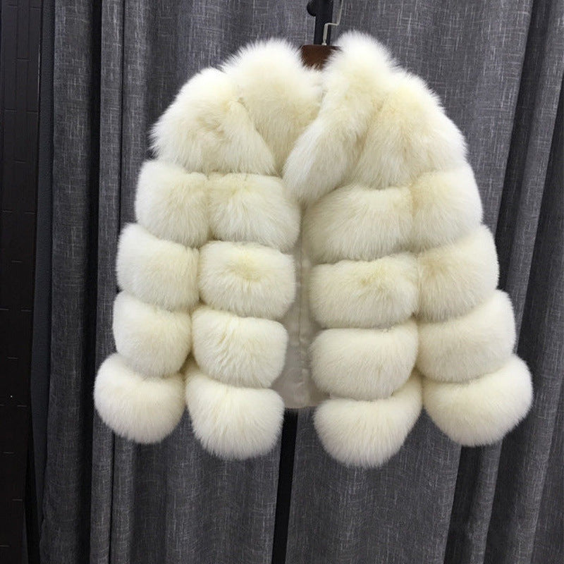 Manteau Fausse Fourrure Minimaliste