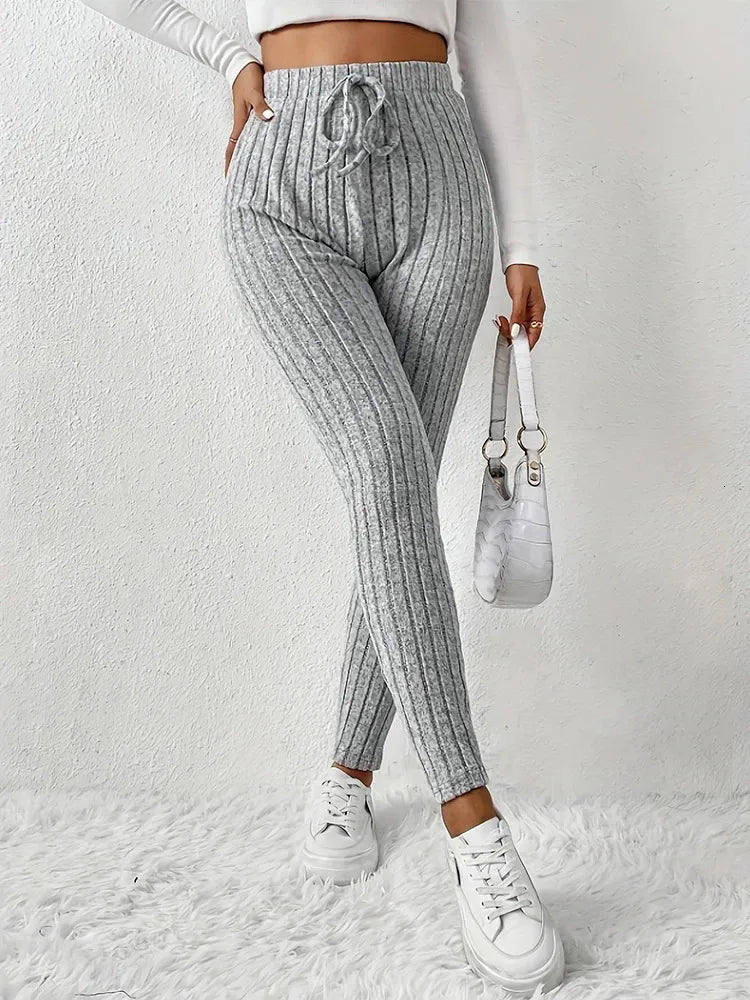 Legging Côtelé Taille Haute Confort & Style