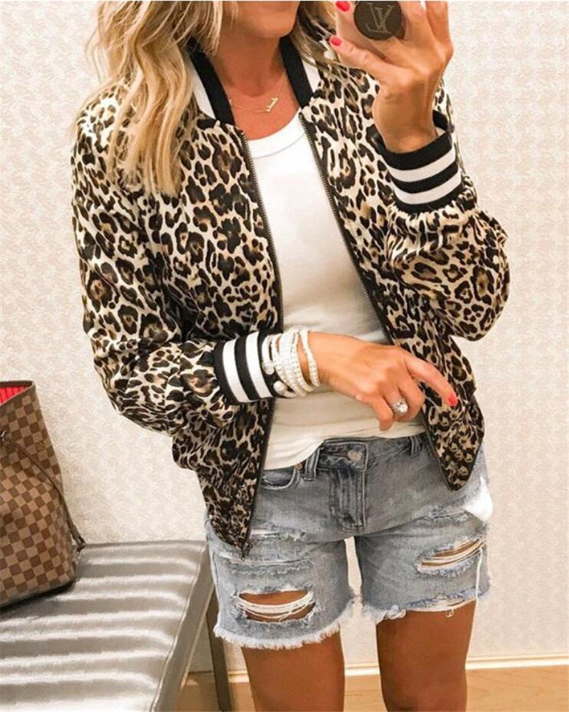 Veste Femme Imprimée Zippée