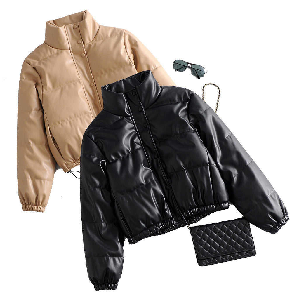 Parka Femme Rembourrée PU
