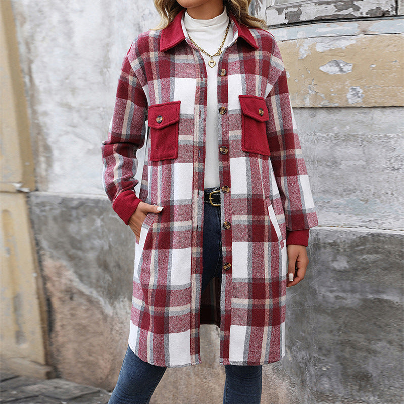 Manteau Carreaux Hivernal