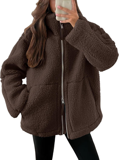Veste Zip Laine Mélangée