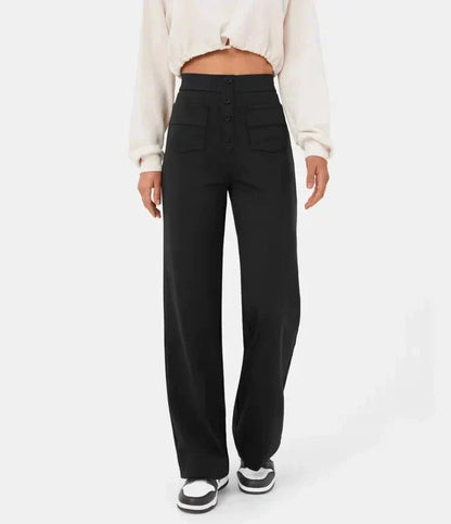 Élégance FlexiTaille – Pantalon Décontracté Haute Performance