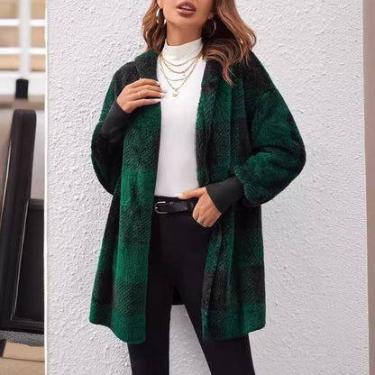 Cardigan Plaid Douceur