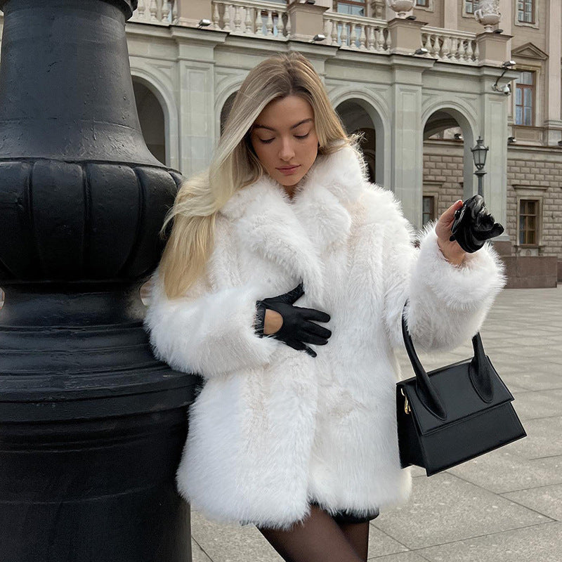 Manteau Fausse Fourrure Élégance