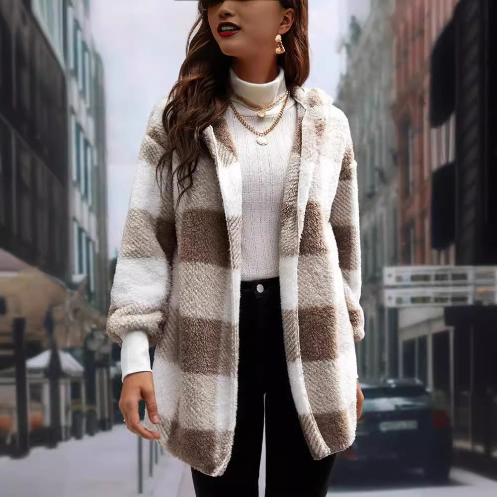 Cardigan Plaid Douceur