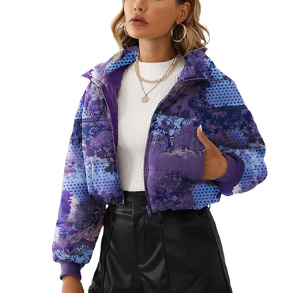 Veste Col Montant Imprimée