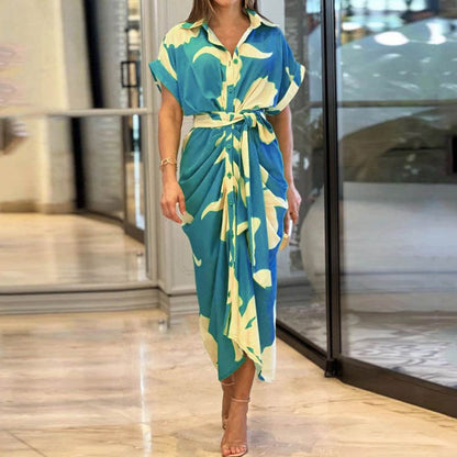 Robe Élégante Imprimée Confortable