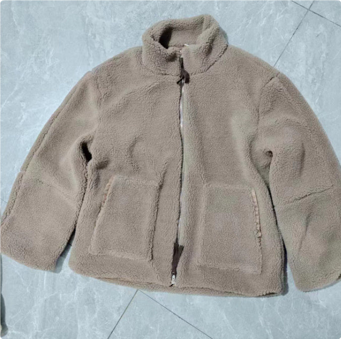 Veste Zip Laine Mélangée