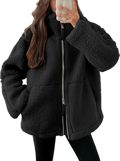 Veste Zip Laine Mélangée