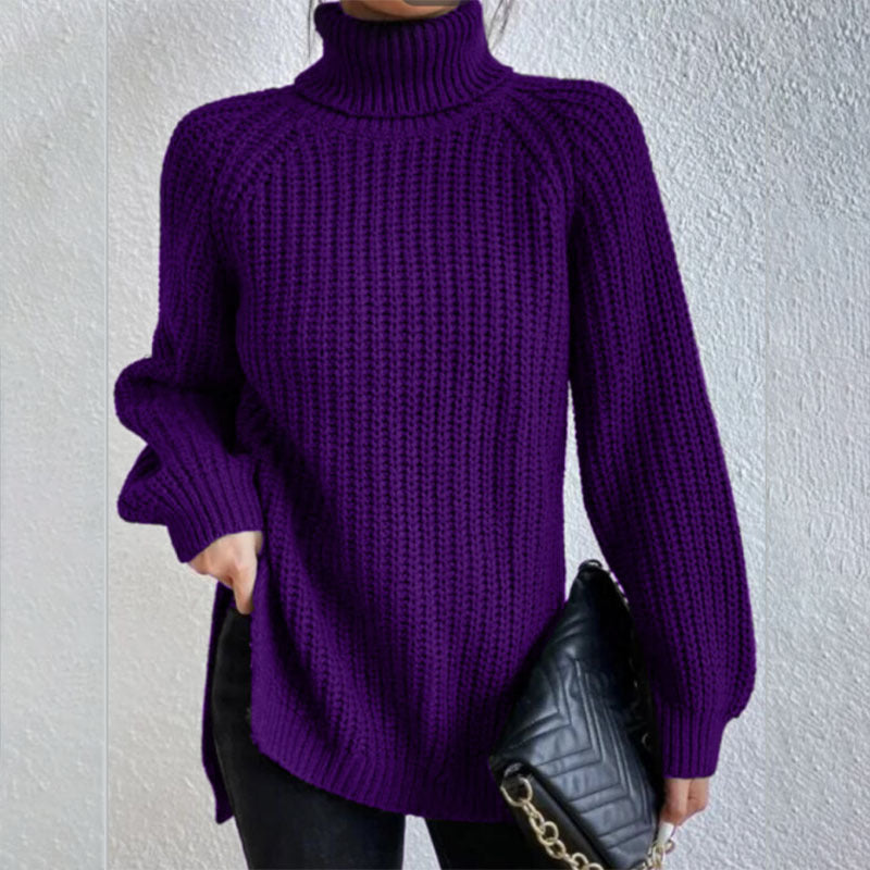 Pull Laine – Col Haut Élégant