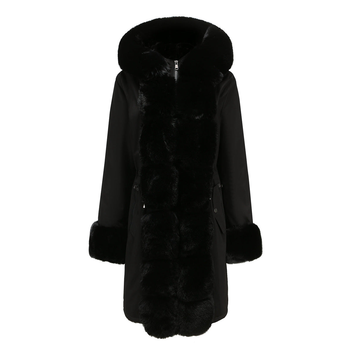 Parka Matelassée Fourrure Détachable