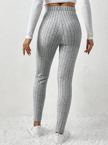 Legging Côtelé Taille Haute Confort & Style