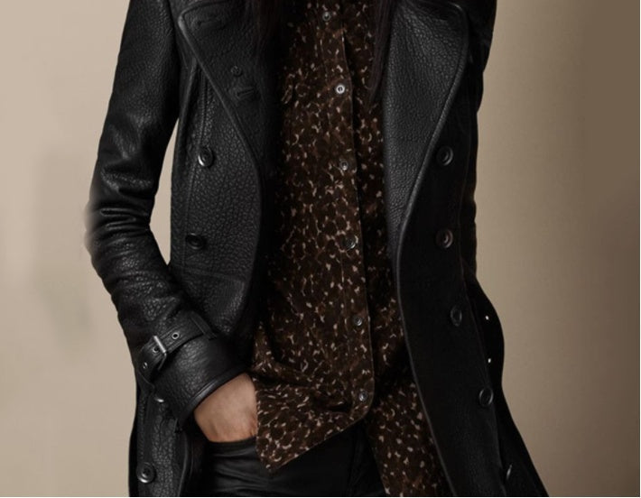Manteau Elyana – Cuir Élégant