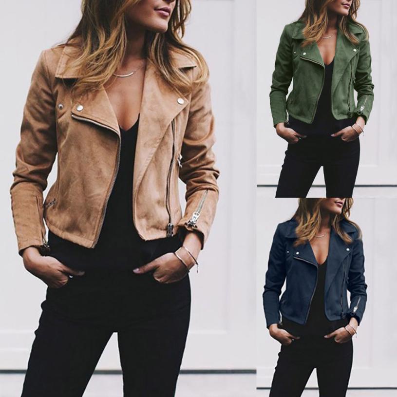 Veste Synthétique Zippée Femme