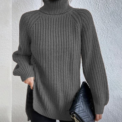 Pull Laine – Col Haut Élégant