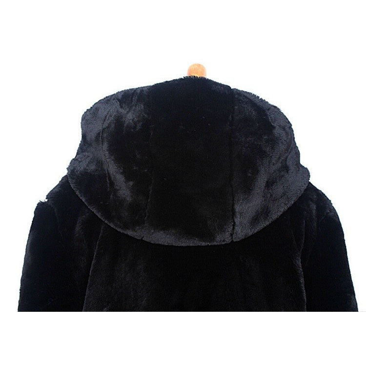 Manteau Mi-Long Fausse Fourrure de Vison