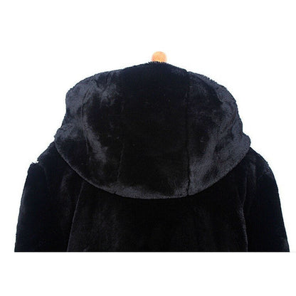 Manteau Mi-Long Fausse Fourrure de Vison