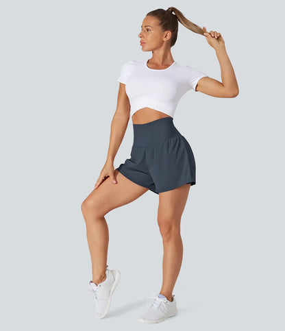 AeroFlex™ – Short Femme Multi-Poches Invisible & Gainant