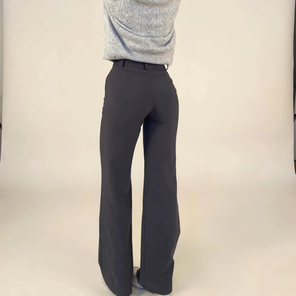 Palazzo Élégance Pauline – Pantalon Large Taille Haute