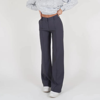 Palazzo Élégance Pauline – Pantalon Large Taille Haute