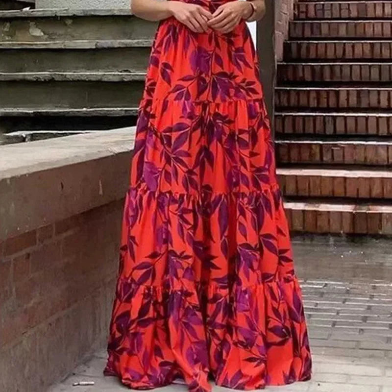 Camila – Robe Maxi Fleurie Printemps/Été