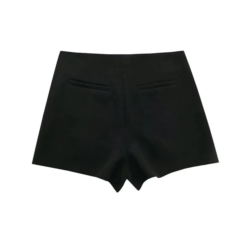 TRAF | Jupe-Short Asymétrique Taille Haute