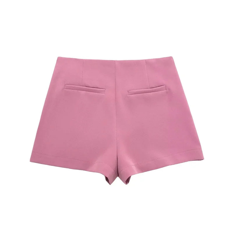 TRAF | Jupe-Short Asymétrique Taille Haute