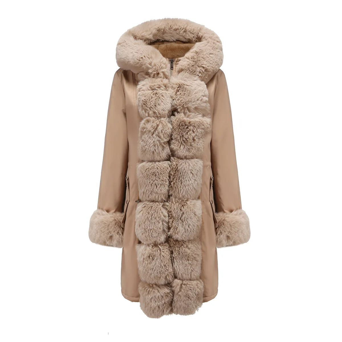 Parka Matelassée Fourrure Détachable