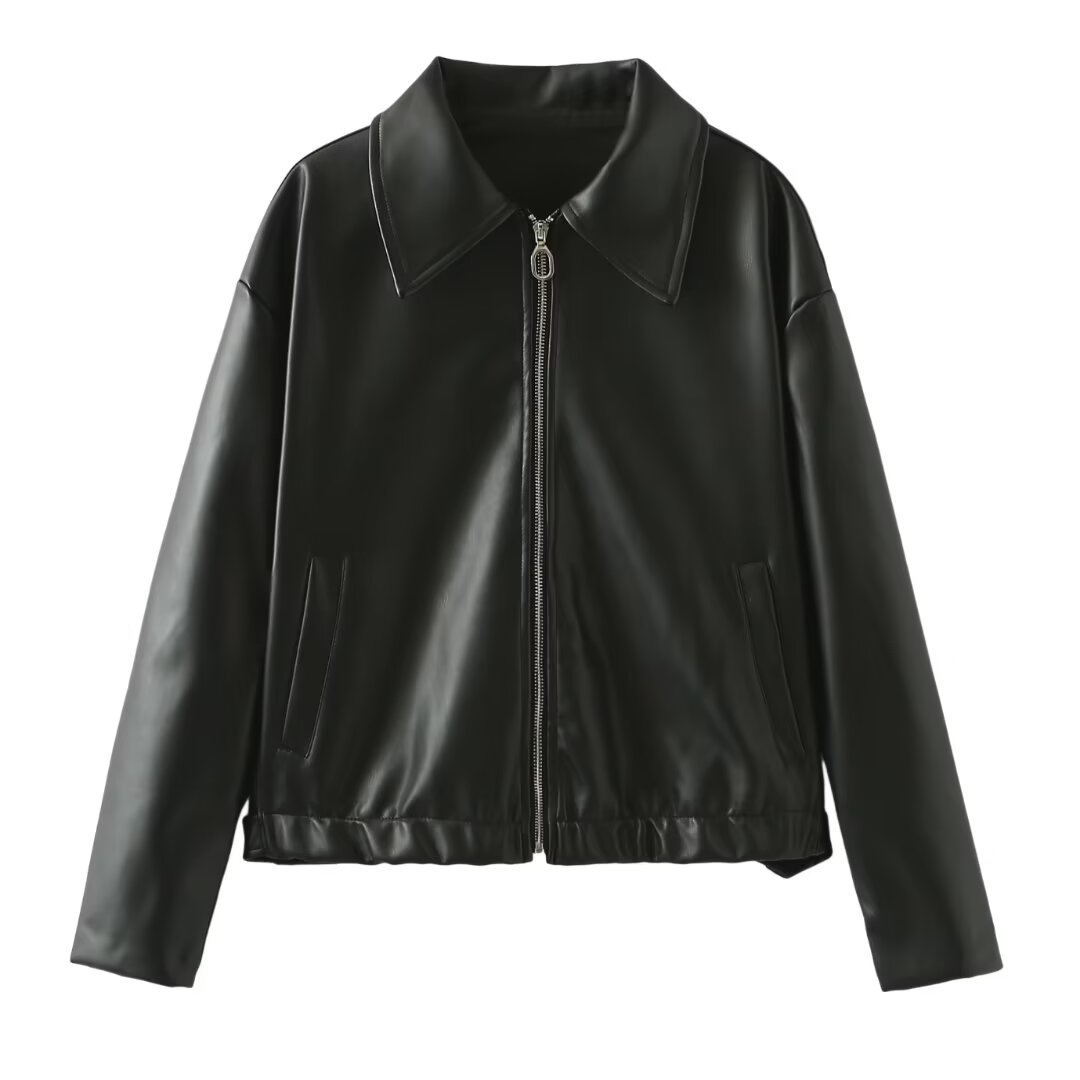 Veste Simili Cuir Élégance