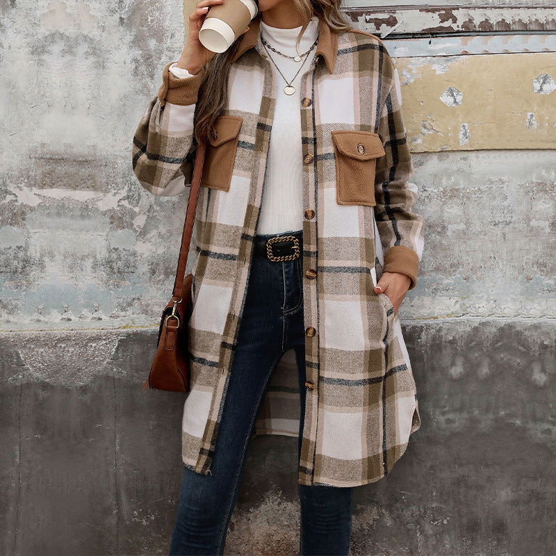 Manteau Carreaux Hivernal