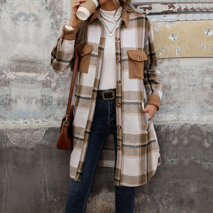 Manteau Carreaux Hivernal
