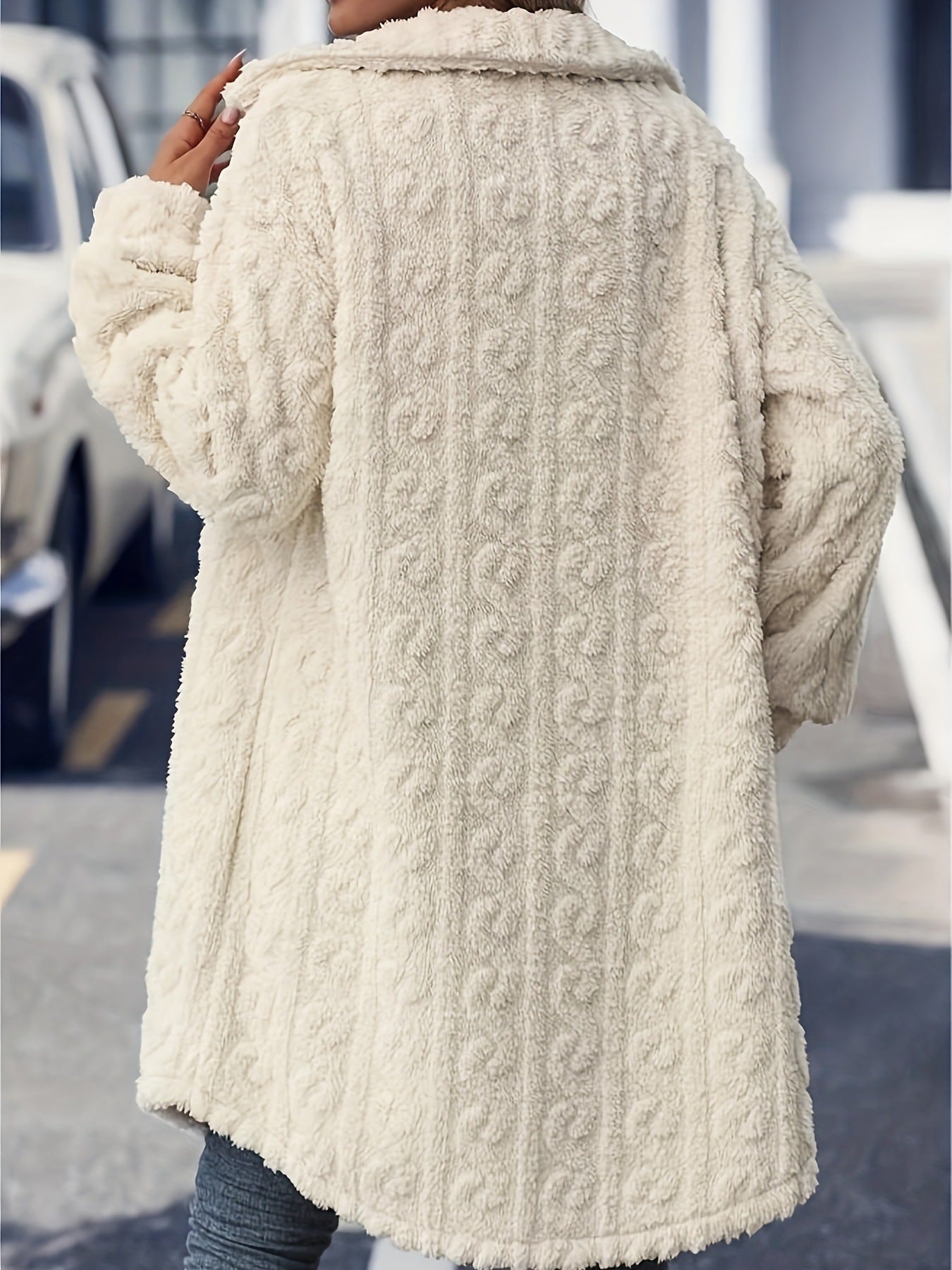 Manteau Long Peluche