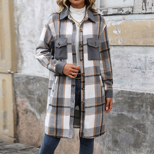 Manteau Carreaux Hivernal