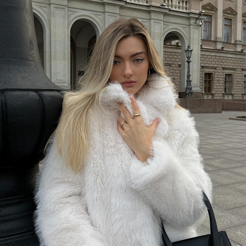 Manteau Fausse Fourrure Élégance
