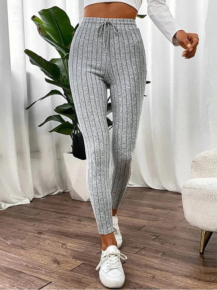 Legging Côtelé Taille Haute Confort & Style