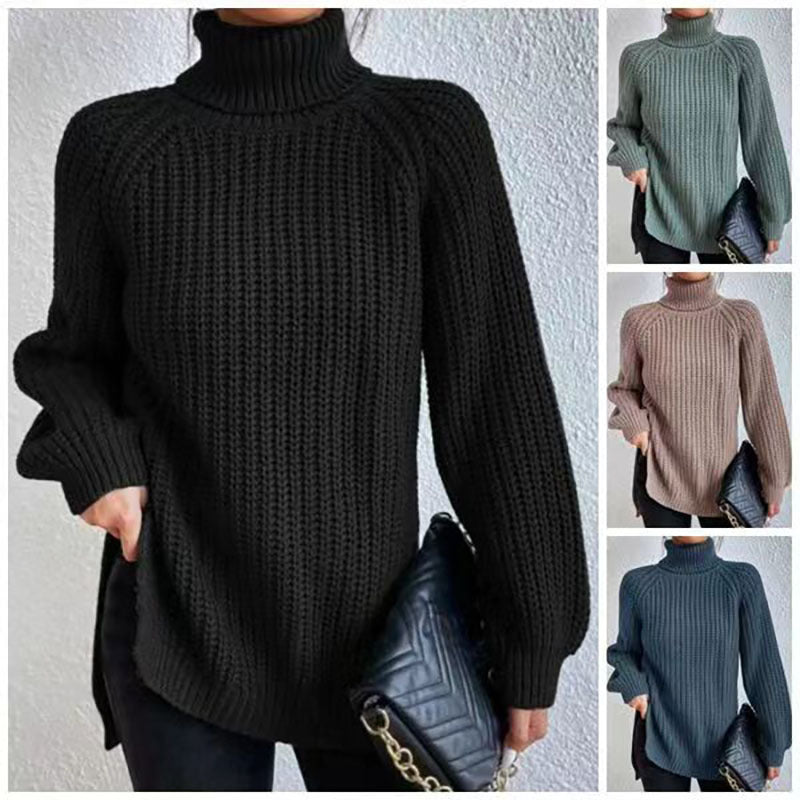 Pull Laine – Col Haut Élégant