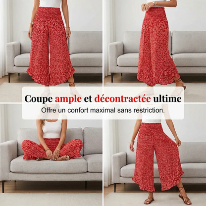 Pantalon Jupe-Culotte Élégance - Imprimé Polka