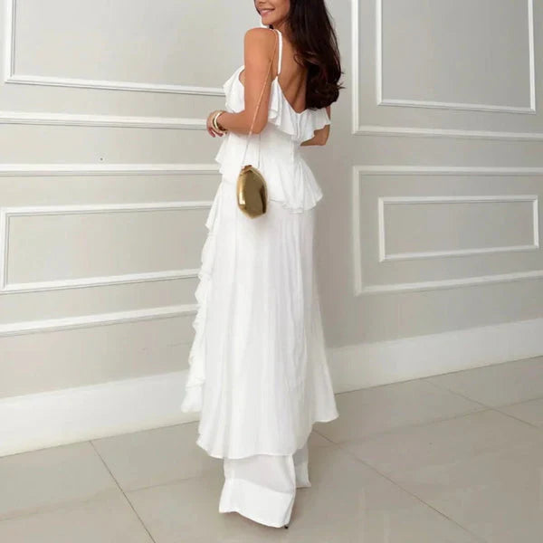 Viva Volant – Ensemble Robe à Volants &amp; Pantalon Flowy